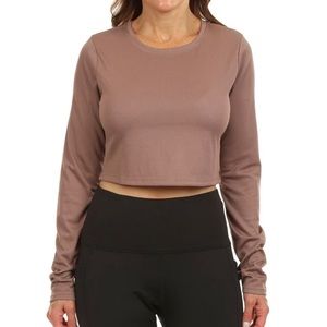 Marika  NWT Tempo LS deep taupe athletic top size medium